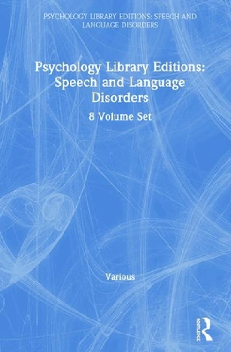 Psychology Library Editions: Speech and Language Disorders