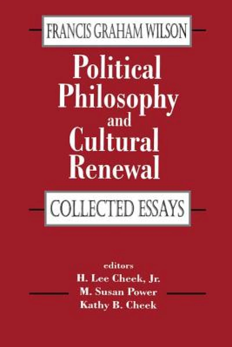 Political Philosophy and Cultural Renewal
