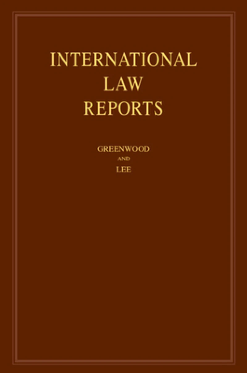 International Law Reports: Volume 196