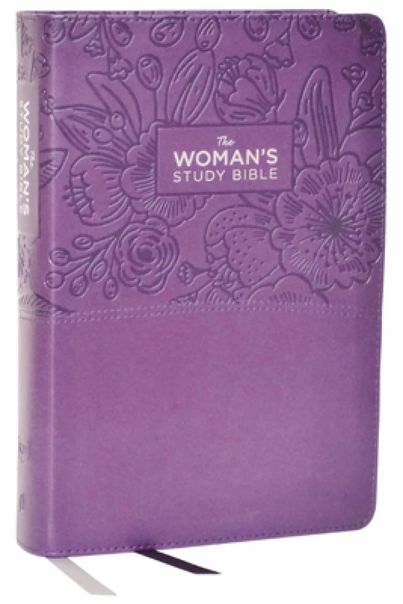 KJV, The Woman's Study Bible, Purple Leathersoft, Red Letter, Full-Color Edition, Comfort Print