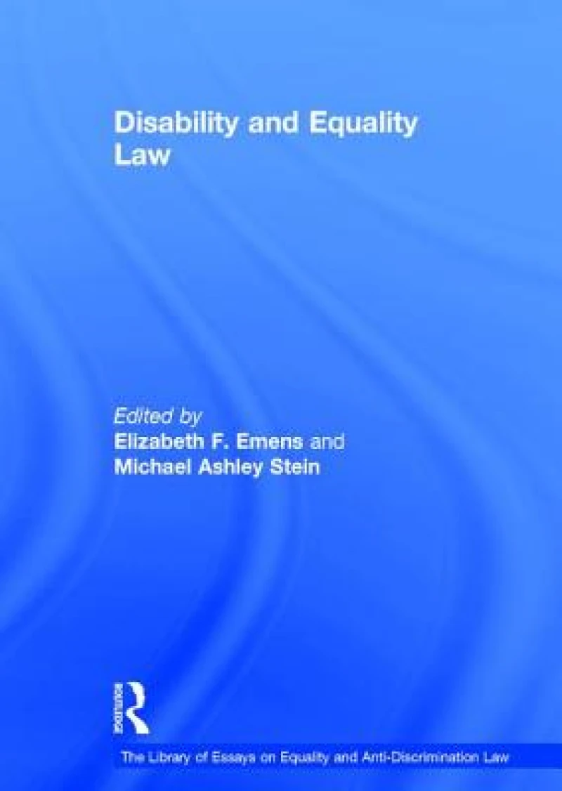 Disability and Equality Law