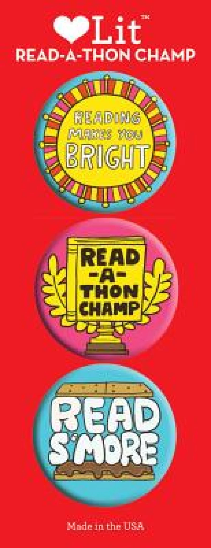Read-a-thon 3 Badge Set