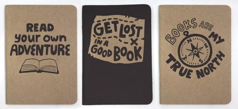 Get Lost In a Good Book 3-pack Notebooks