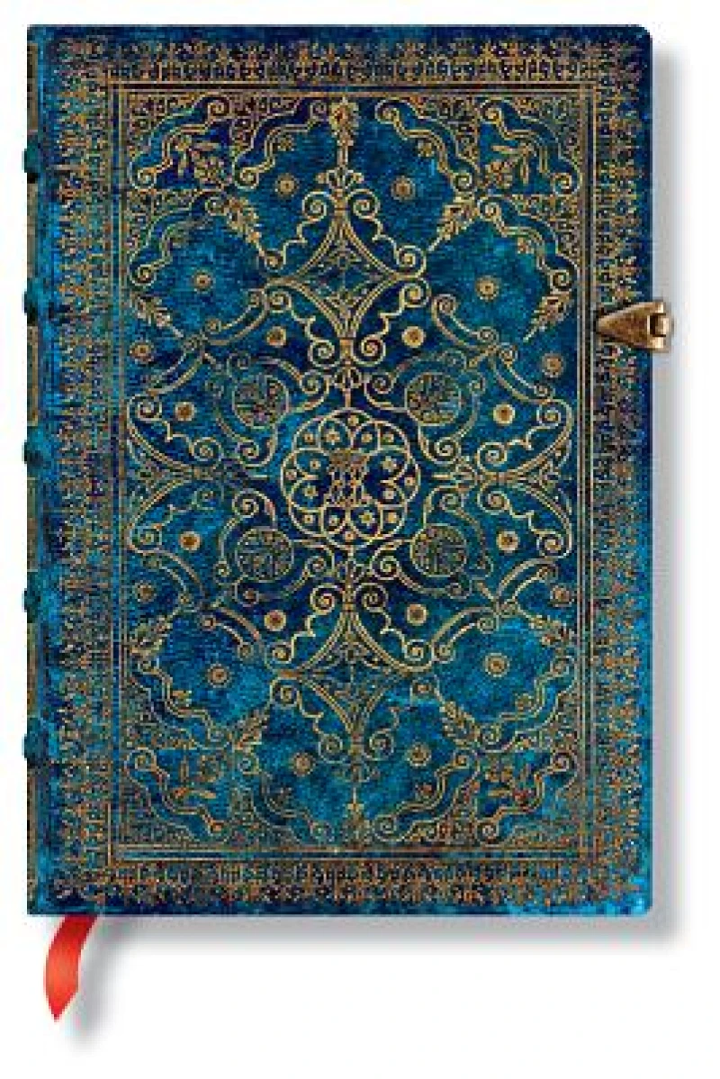 Azure (Equinoxe) Midi Lined Hardcover Journal (Clasp Closure)