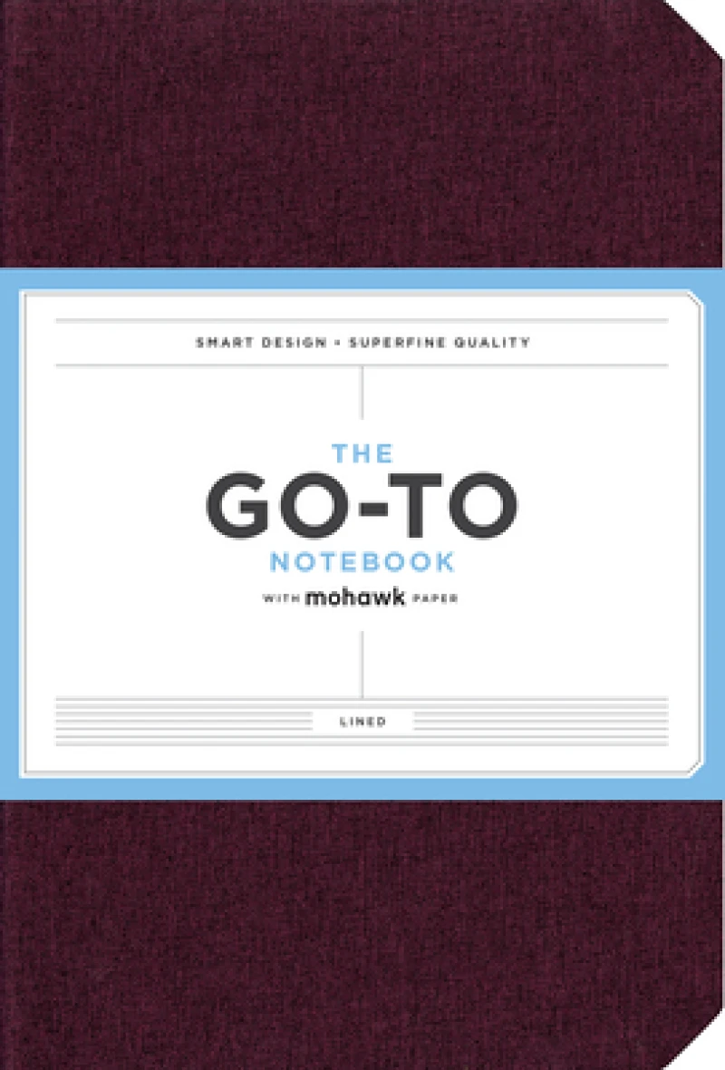 Go-To Notebook with Mohawk Paper, Mulberry Wine Lined