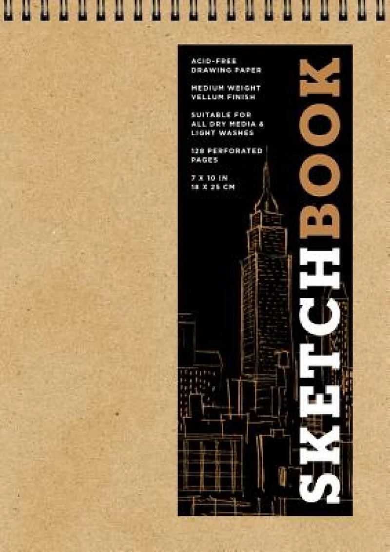 Sketchbook (basic medium spiral fliptop landscape Kraft)