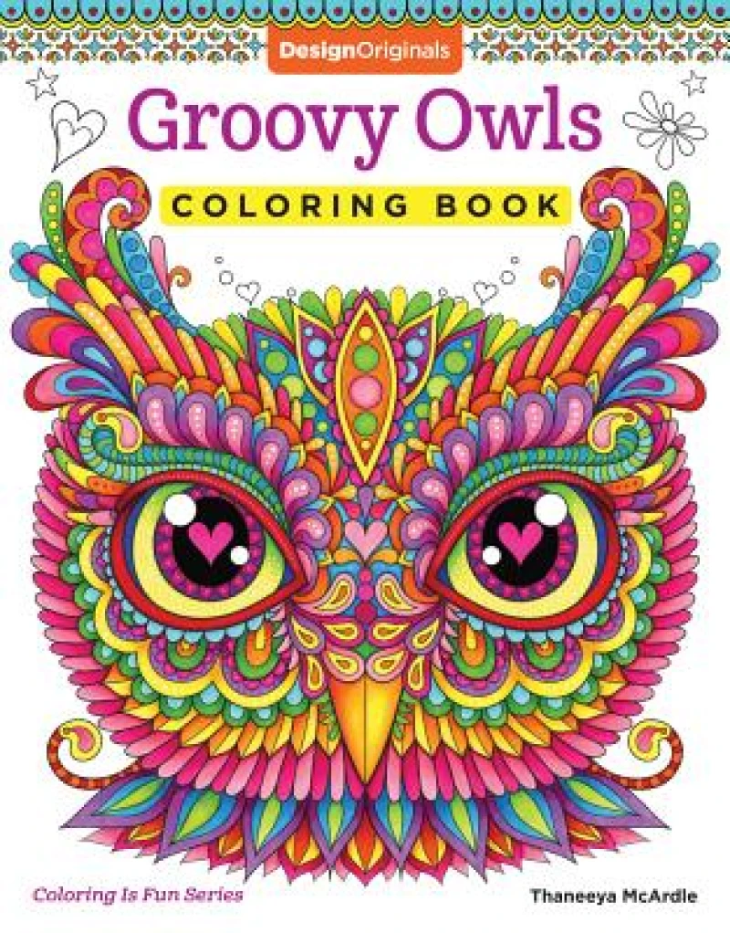 Groovy Owls Coloring Book