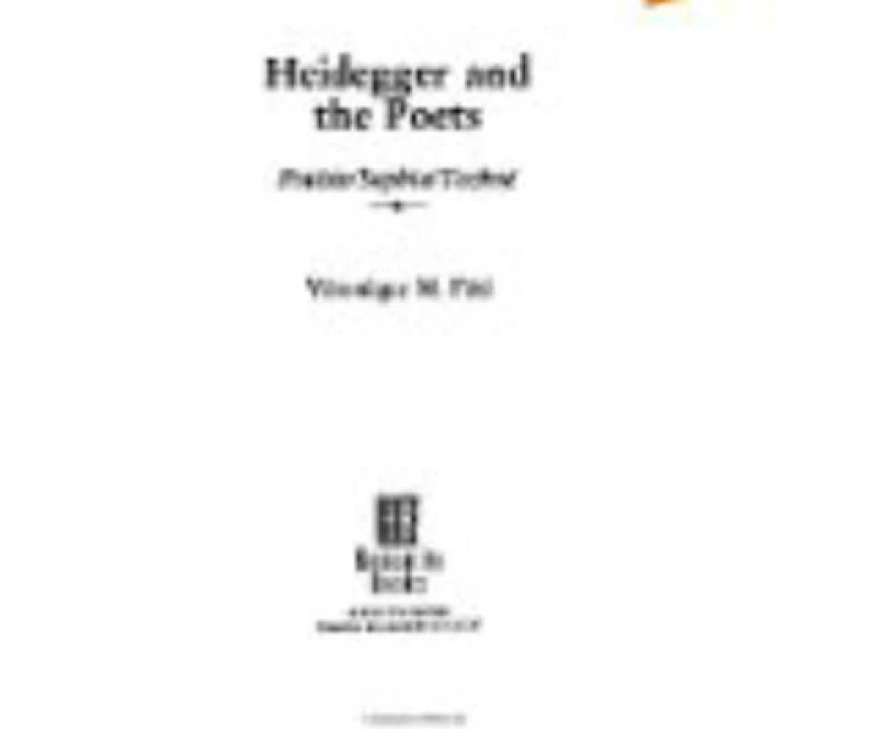 Heidegger and the Poets