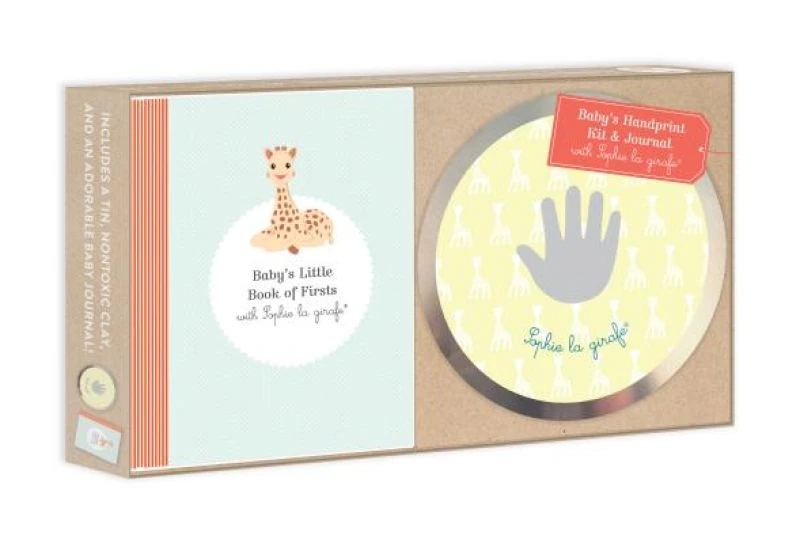 Baby's Handprint Kit and Journal with Sophie la girafe