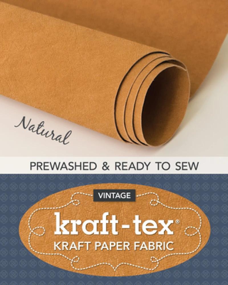 kraft-tex® Vintage Roll, Natural Prewashed