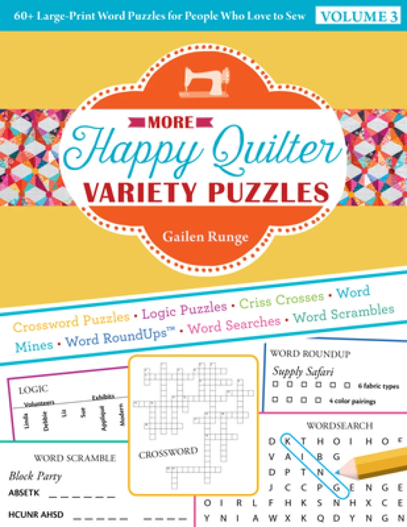 More Happy Quilter Variety Puzzles—Volume 3