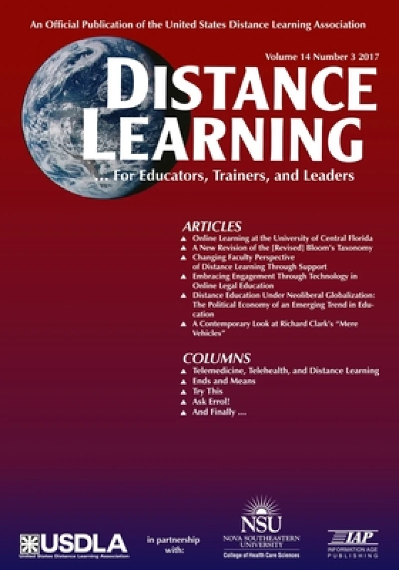 Distance Learning Vol 14 Issue 3
