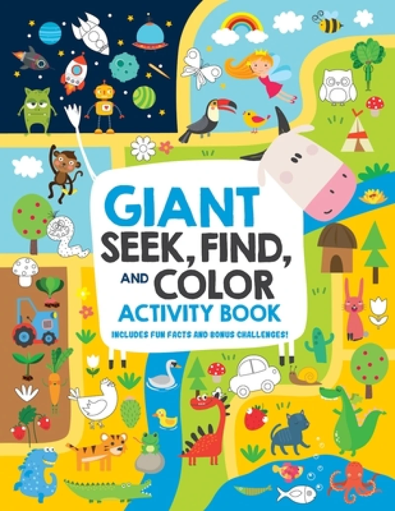 Giant Seek, Find and Color Activity Book