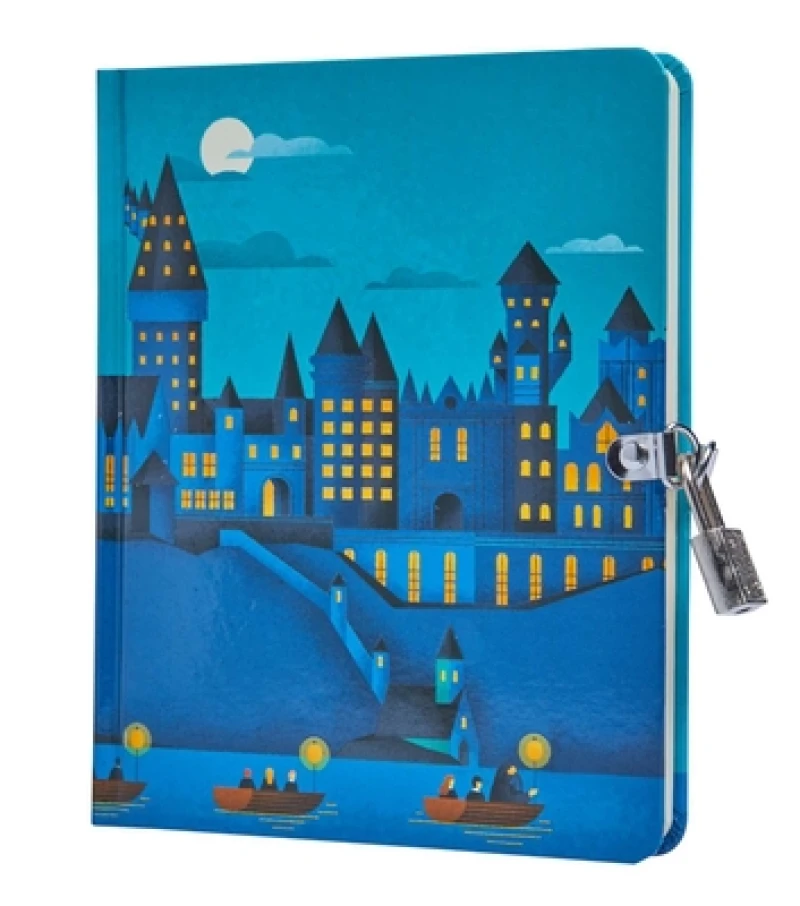 Harry Potter: Hogwarts Castle at Night Lock and Key Diary