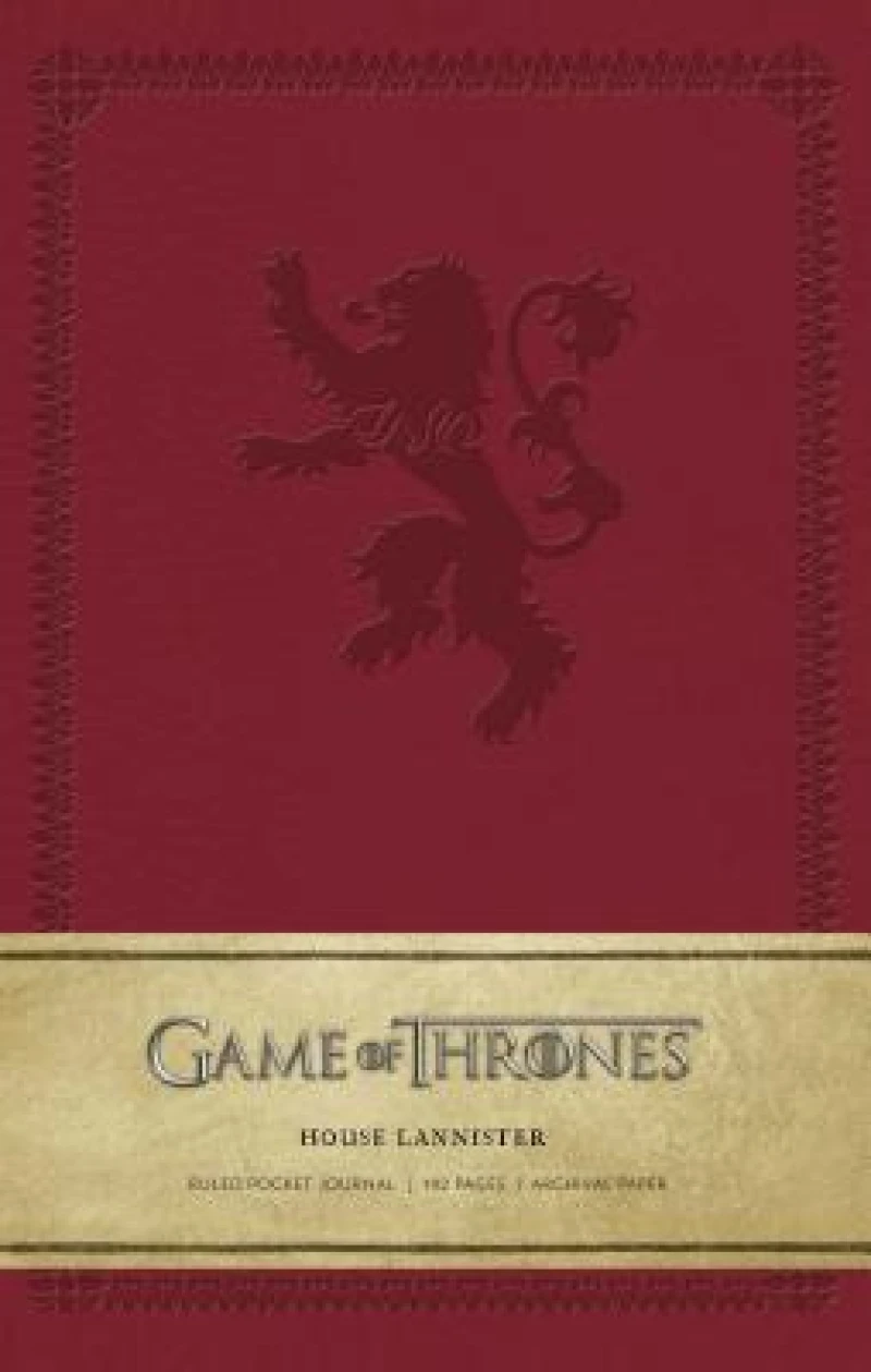 Game of Thrones: House Lannister Ruled Pocket Journal