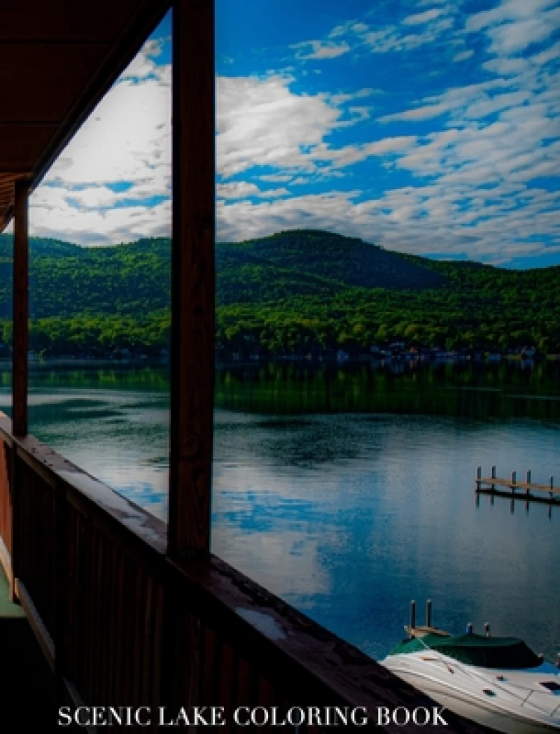 Scenic Lake template Coloring Book sir Michael limited edition