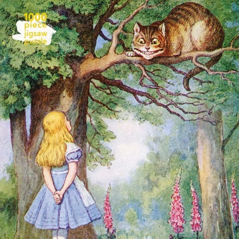 Adult Sustainable Jigsaw Puzzle Alice and the Cheshire Cat