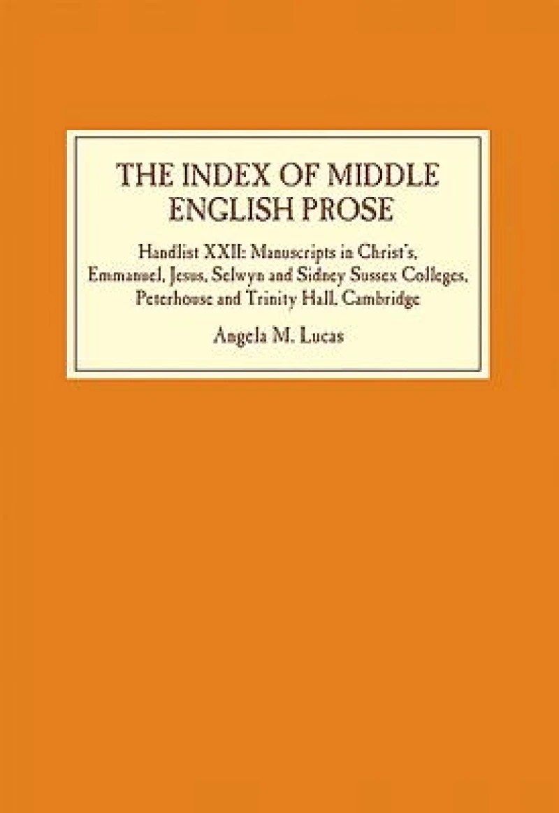 The Index of Middle English Prose