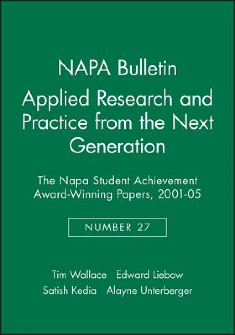 Applied Research and Practice from the Next Generation