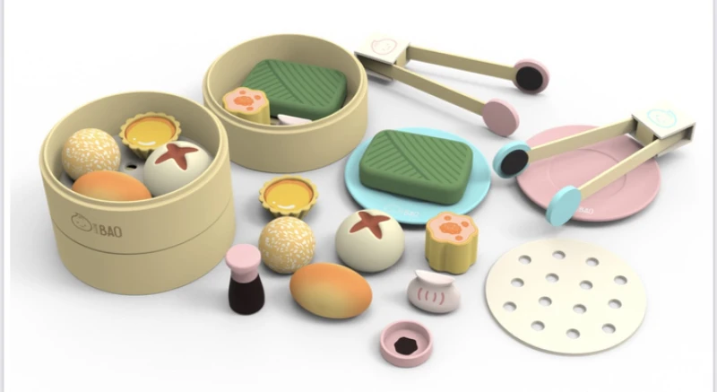 Wooden Dim Sum Toy Set