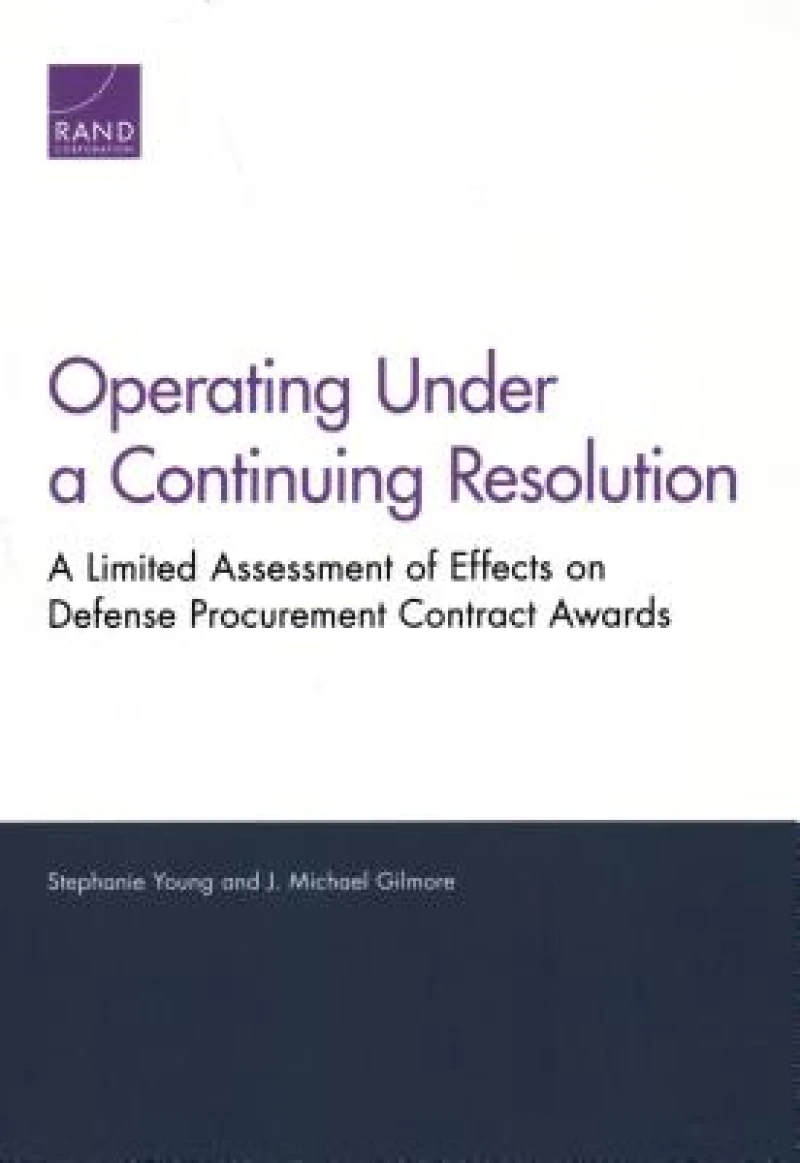 Operating Under a Continuing Resolution