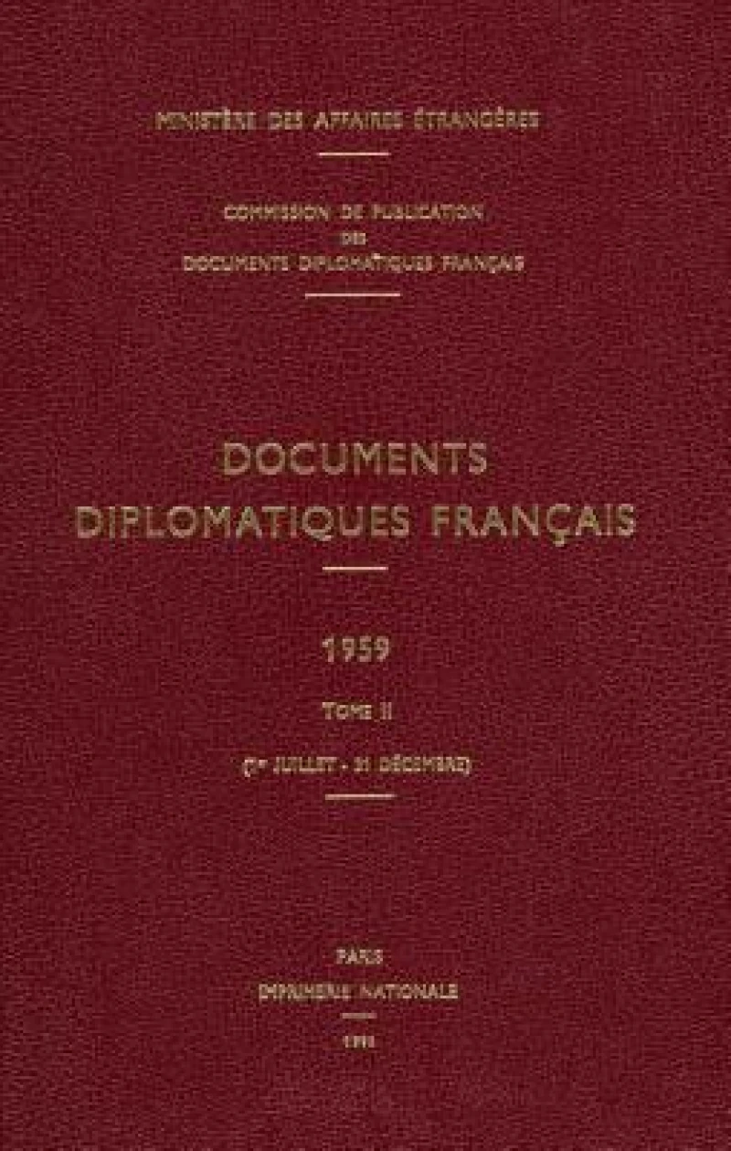 Documents Diplomatiques Francais