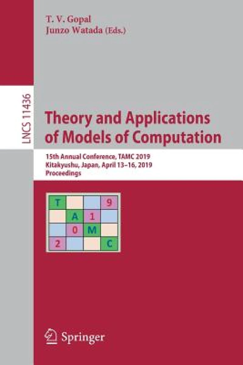 Theory and Applications of Models of Computation