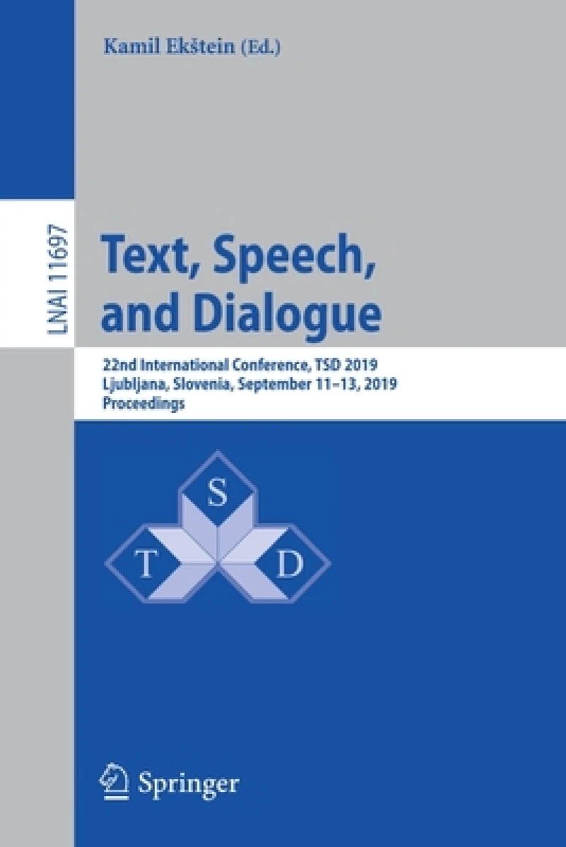 Text, Speech, and Dialogue