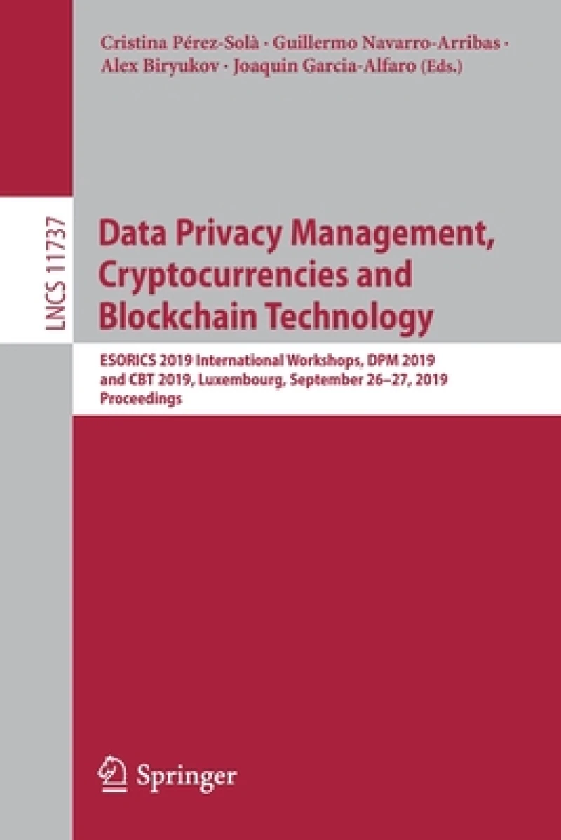 Data Privacy Management, Cryptocurrencies and Blockchain Technology