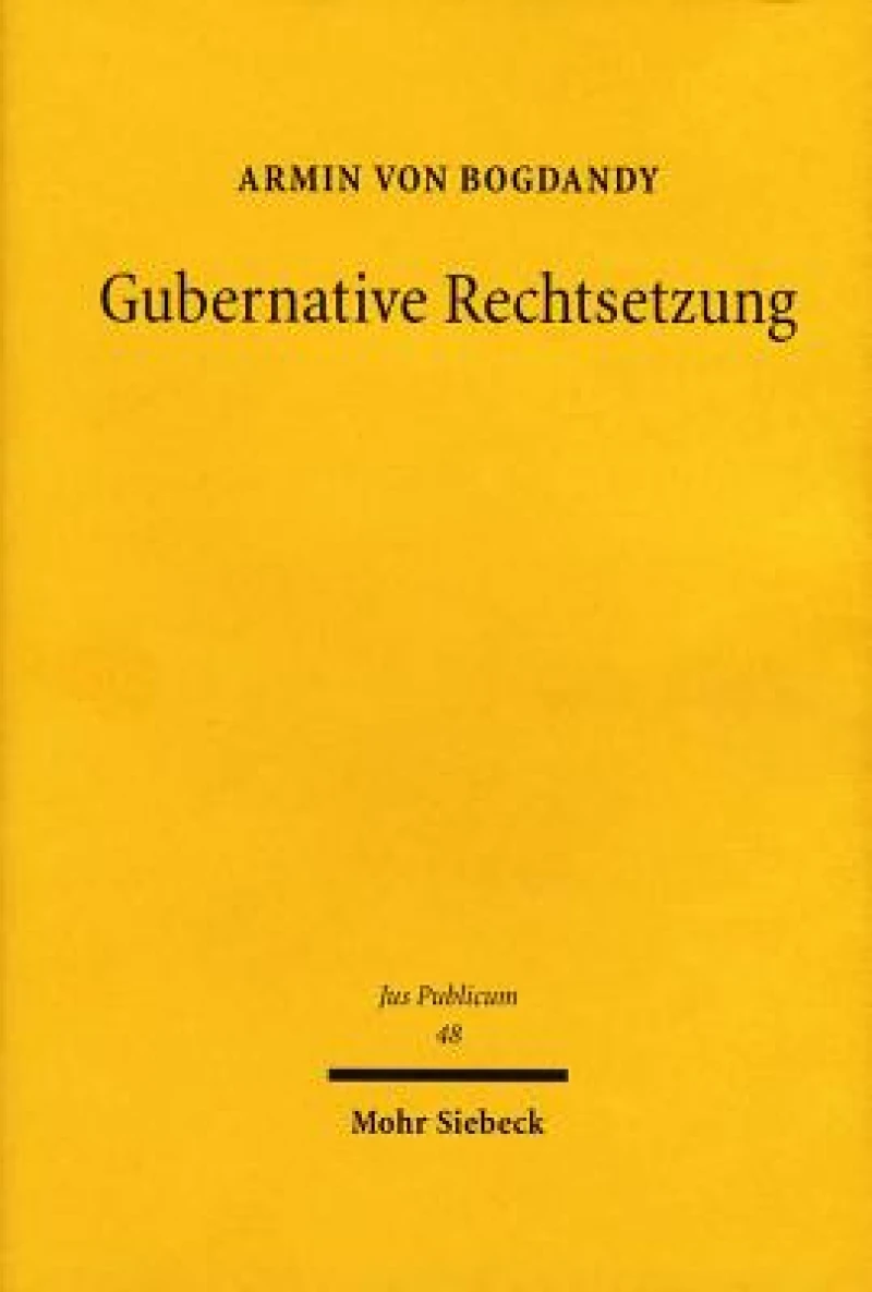 Gubernative Rechtsetzung