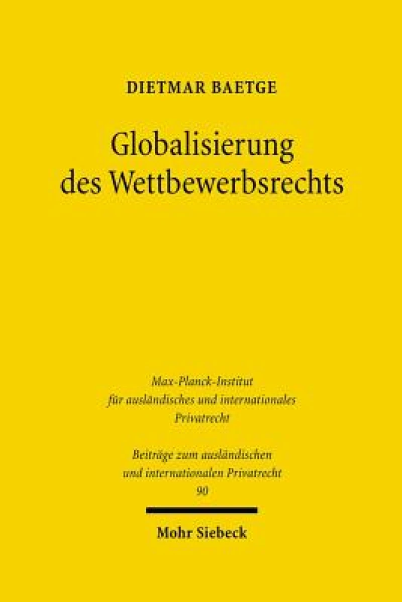 Globalisierung des Wettbewerbsrechts