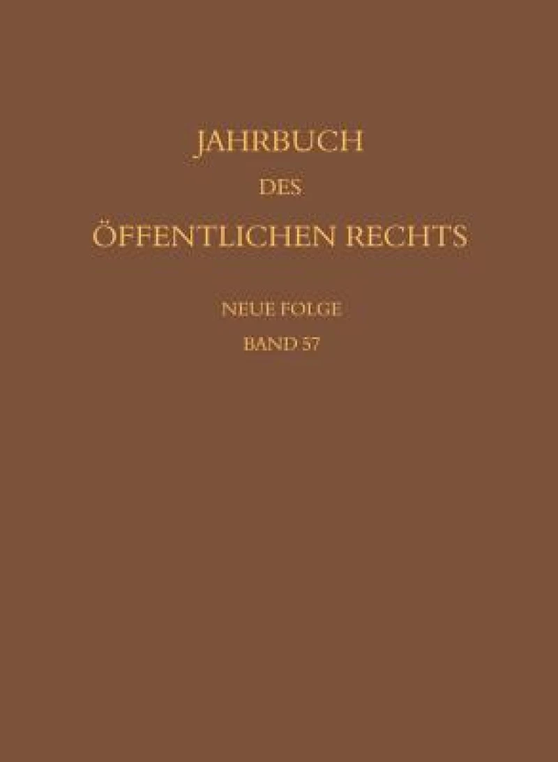 Jahrbuch des offentlichen Rechts der Gegenwart. Neue Folge