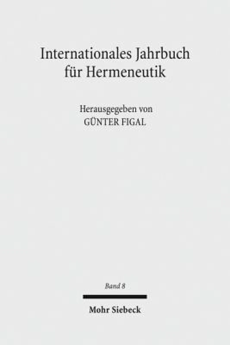 Internationales Jahrbuch fur Hermeneutik