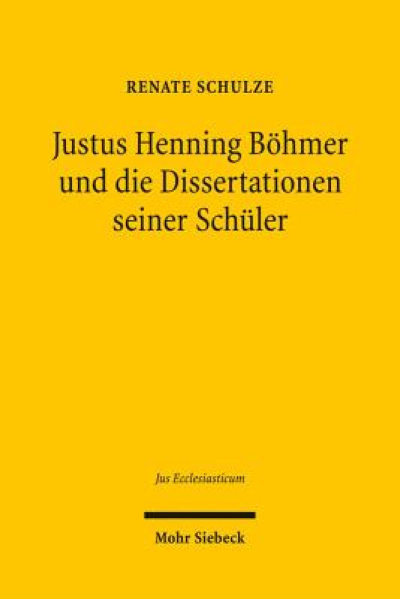 Justus Henning Bohmer und die Dissertationen seiner Schuler
