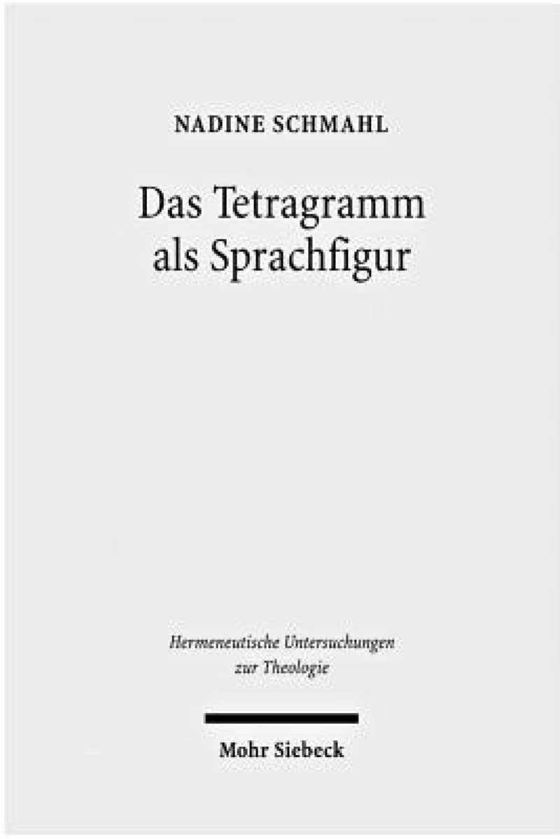 Das Tetragramm als Sprachfigur
