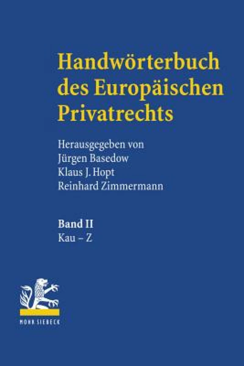 Handworterbuch des Europaischen Privatrechts