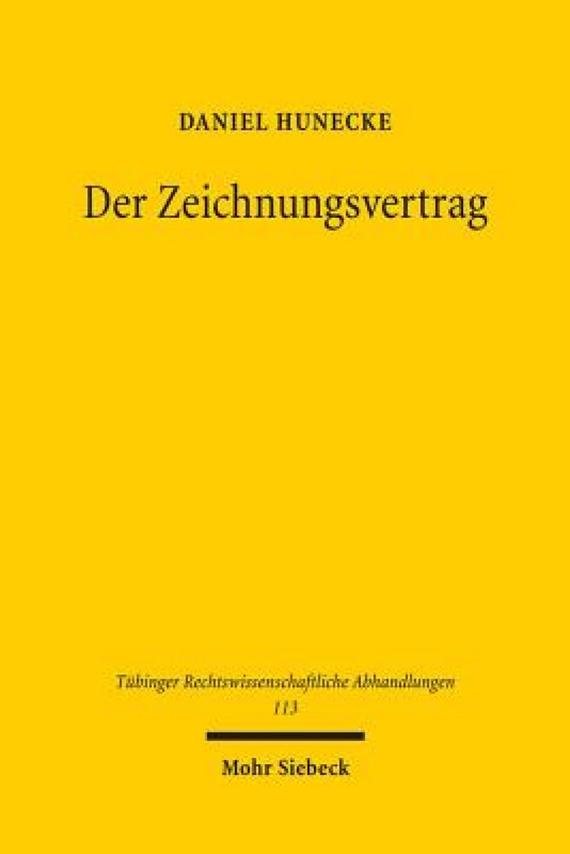 Der Zeichnungsvertrag