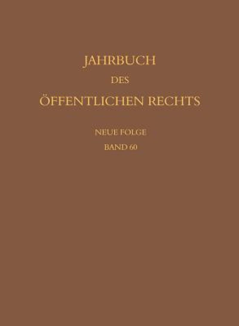 Jahrbuch des offentlichen Rechts der Gegenwart. Neue Folge