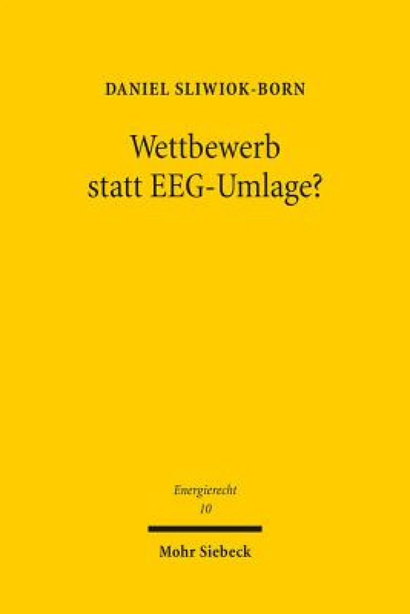 Wettbewerb statt EEG-Umlage?