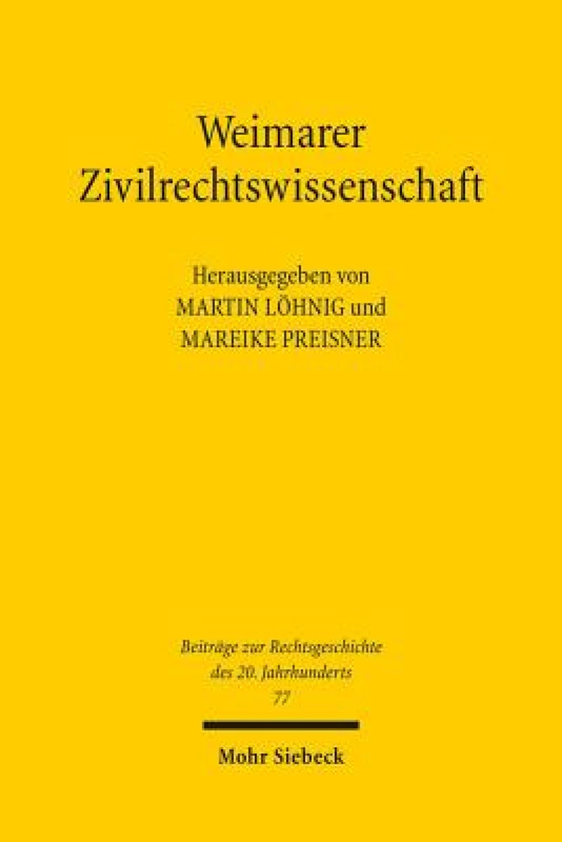 Weimarer Zivilrechtswissenschaft