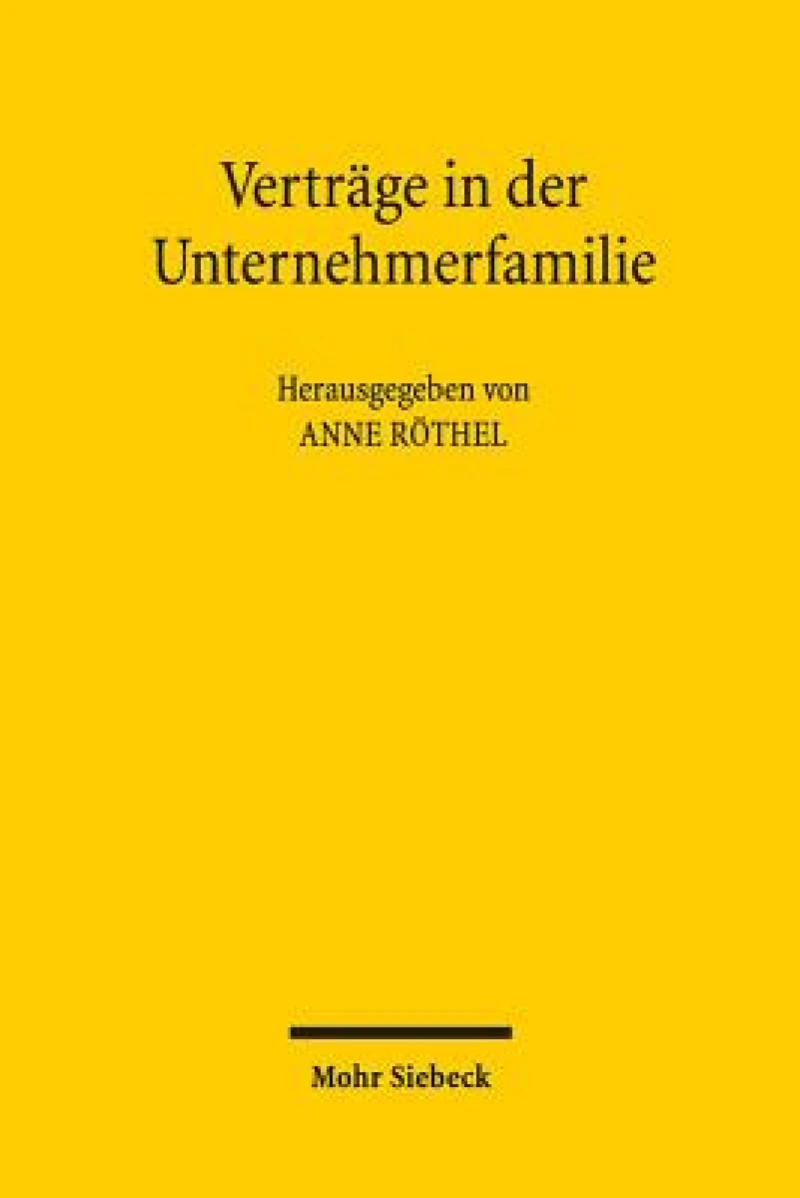 Vertrage in der Unternehmerfamilie