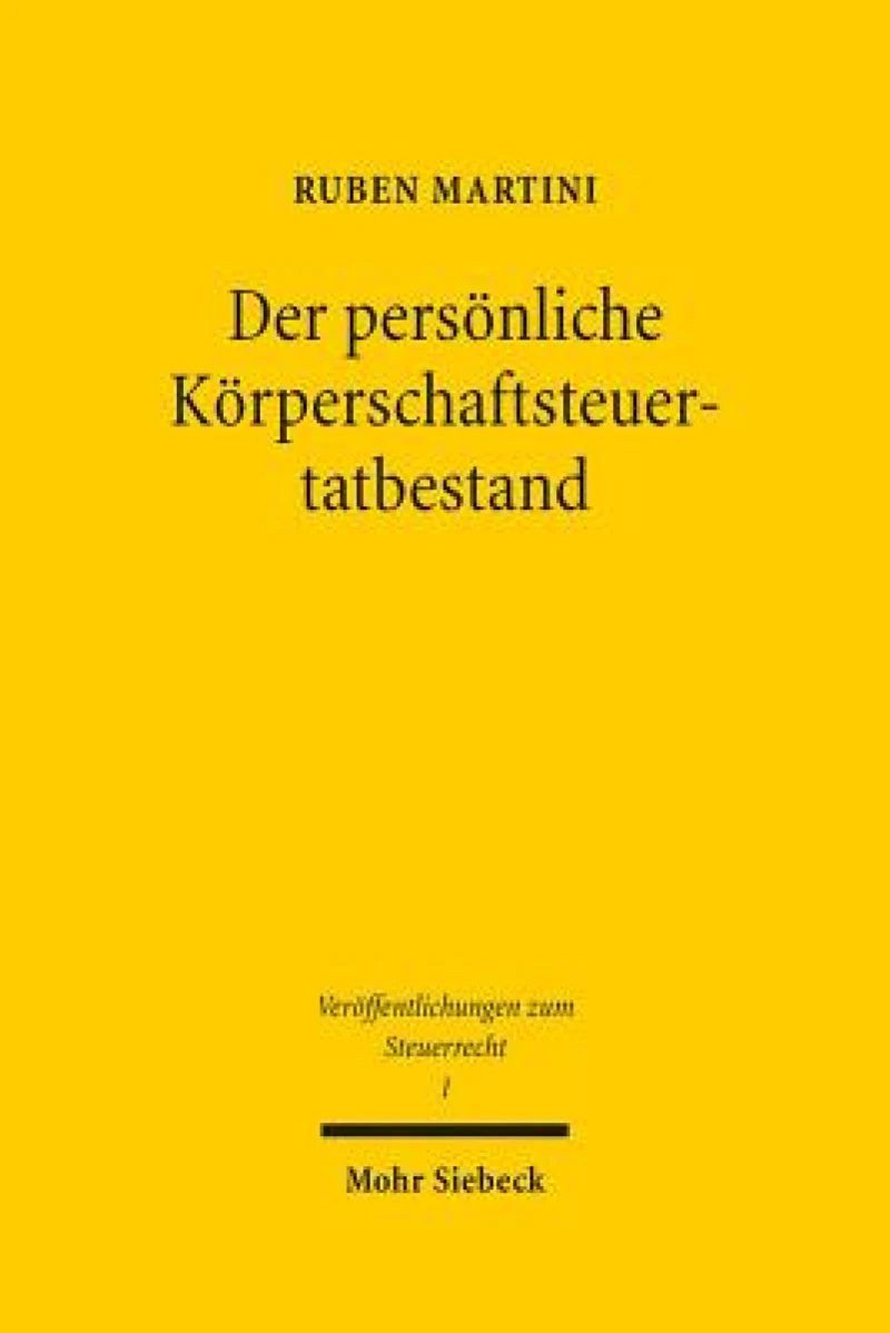 Der personliche Korperschaftsteuertatbestand