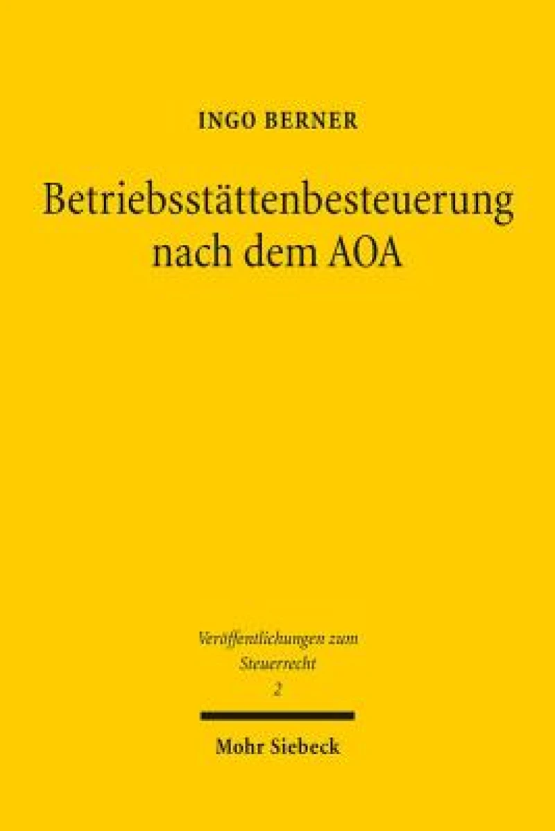 Betriebsstattenbesteuerung nach dem AOA