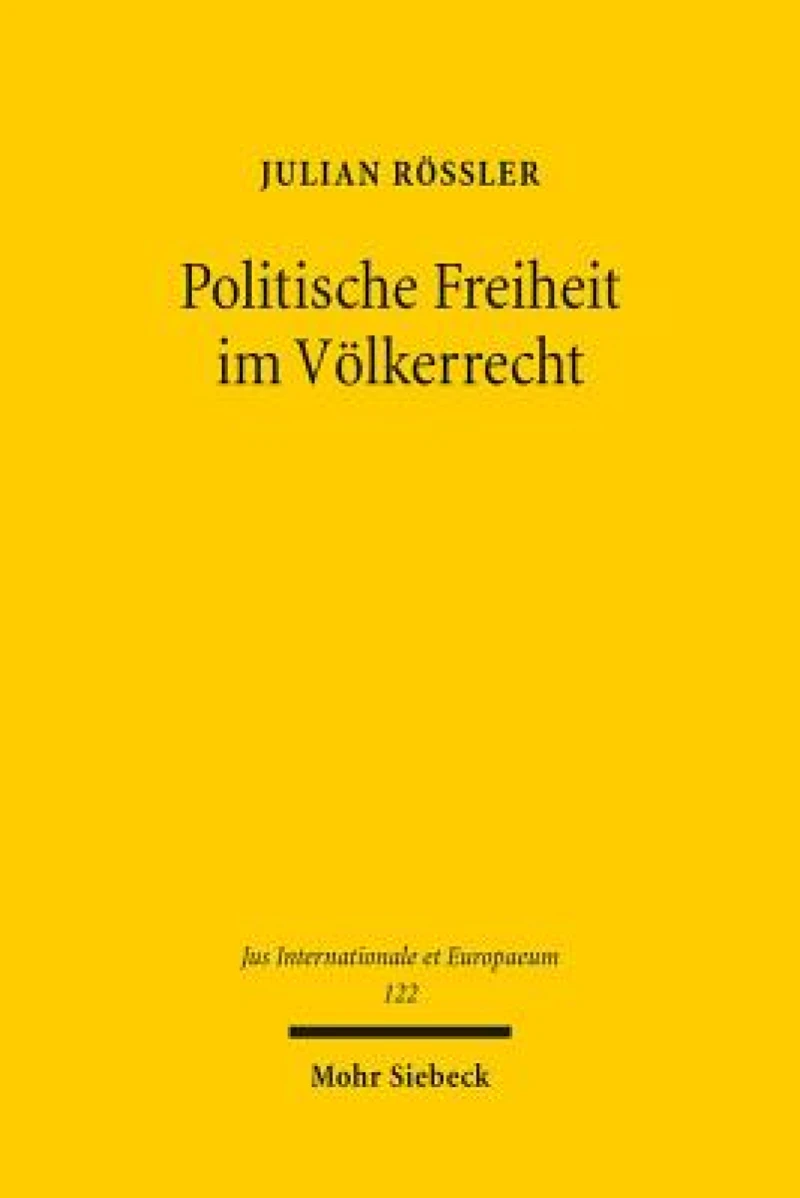 Politische Freiheit im Volkerrecht