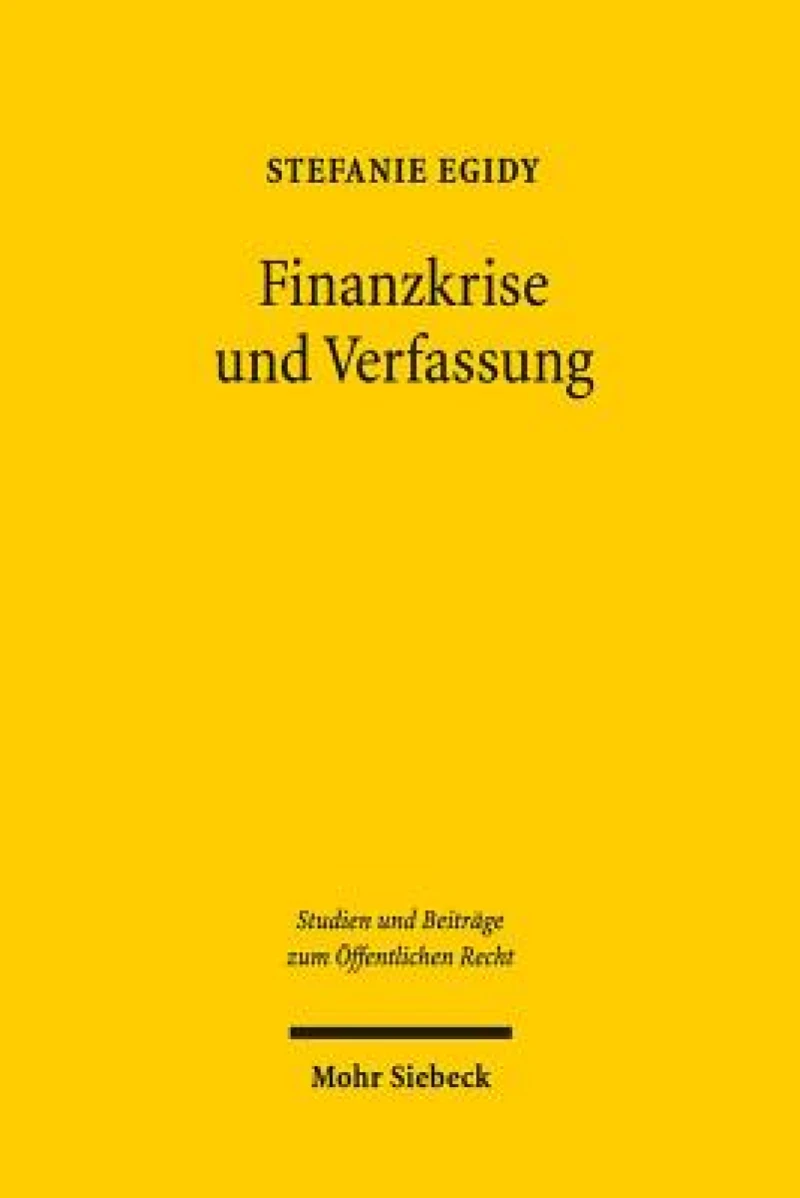 Finanzkrise und Verfassung