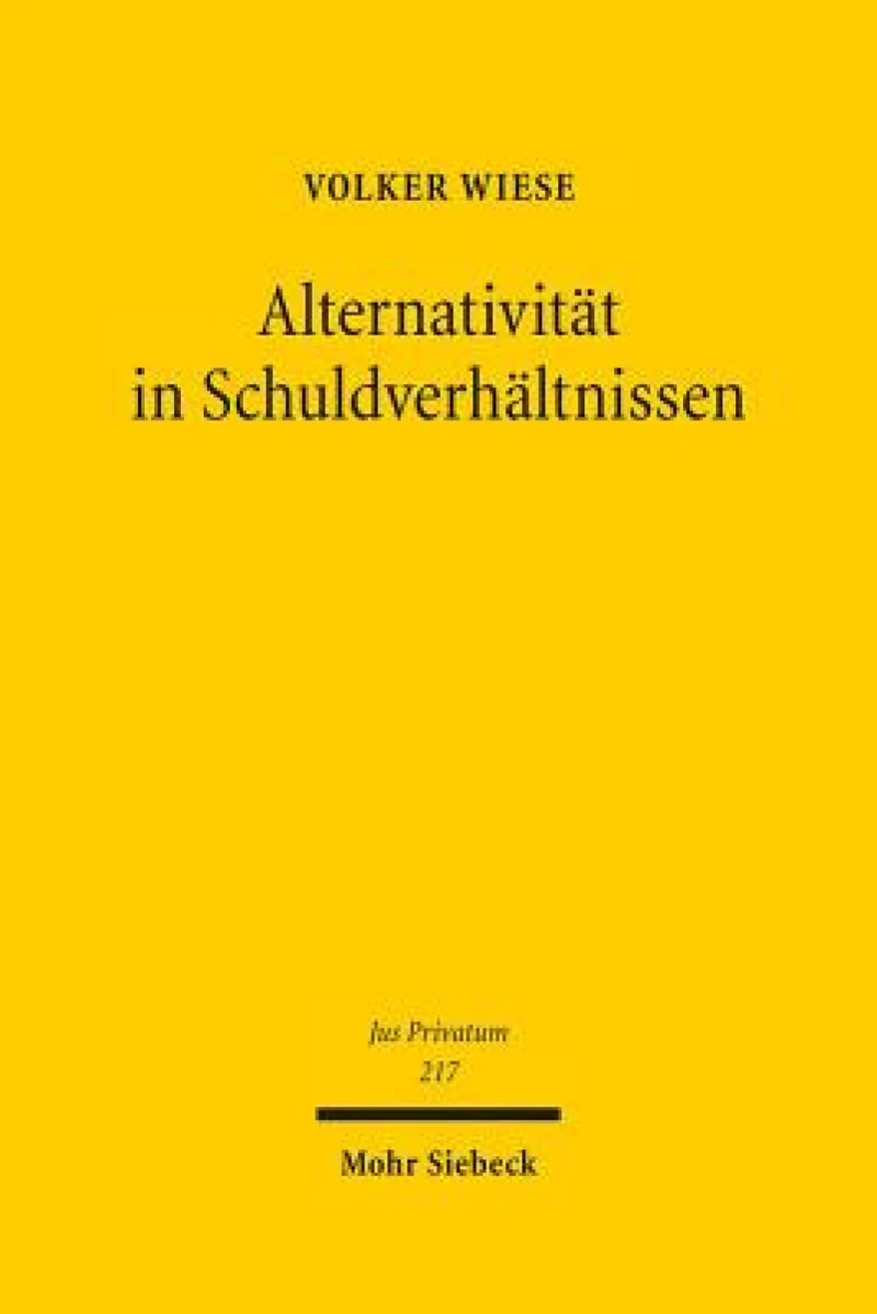 Alternativitat in Schuldverhaltnissen