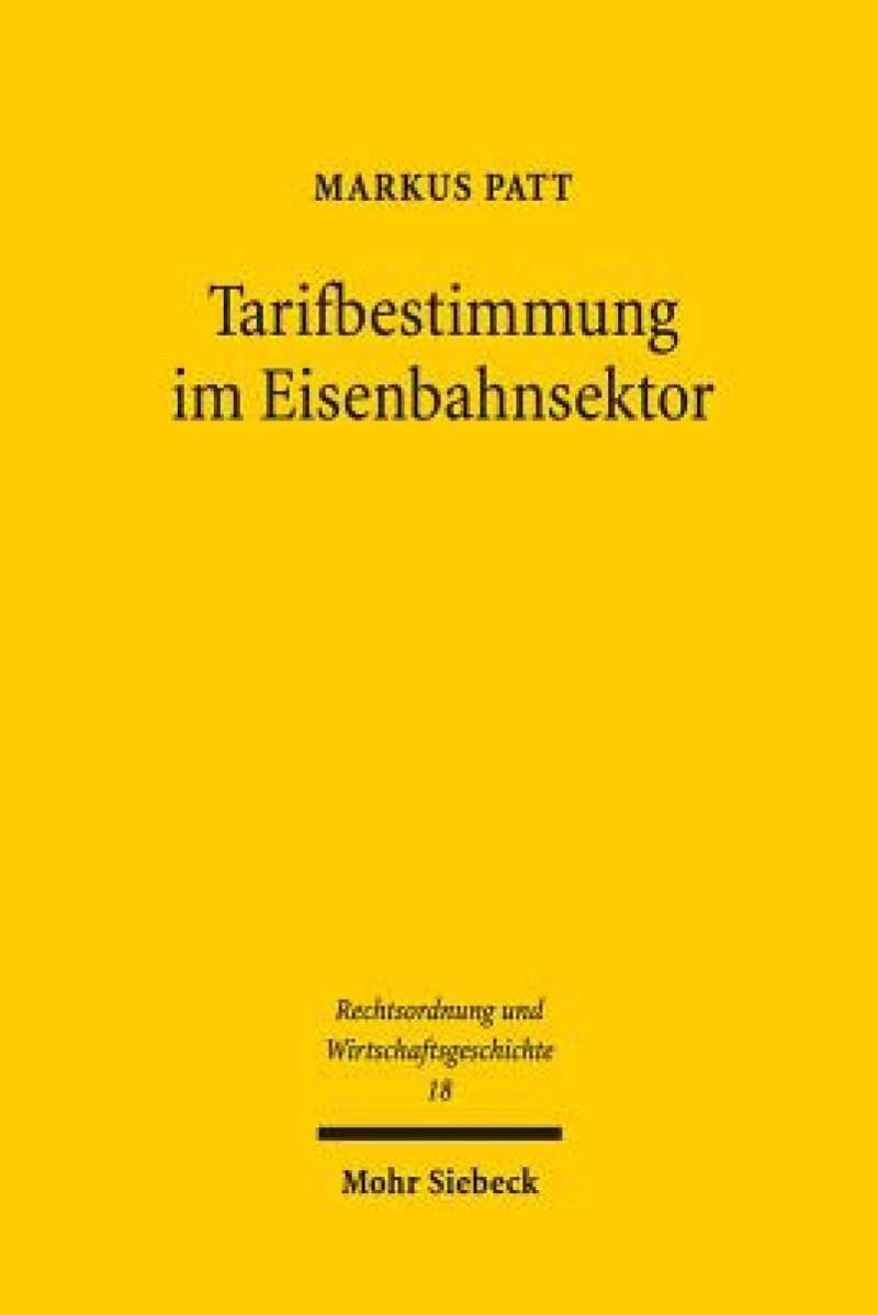 Tarifbestimmung im Eisenbahnsektor