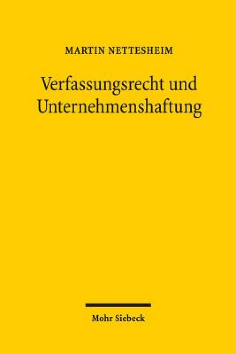 Verfassungsrecht und Unternehmenshaftung
