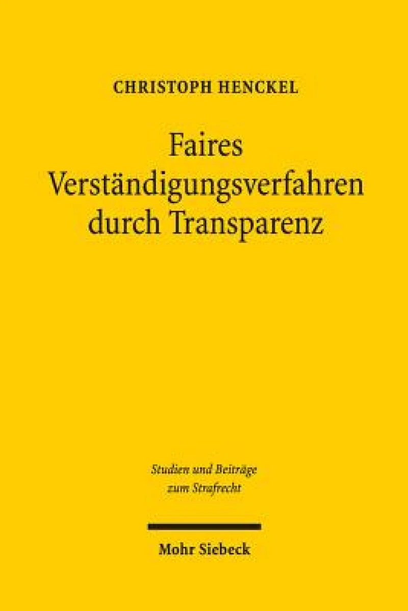Faires Verstandigungsverfahren durch Transparenz