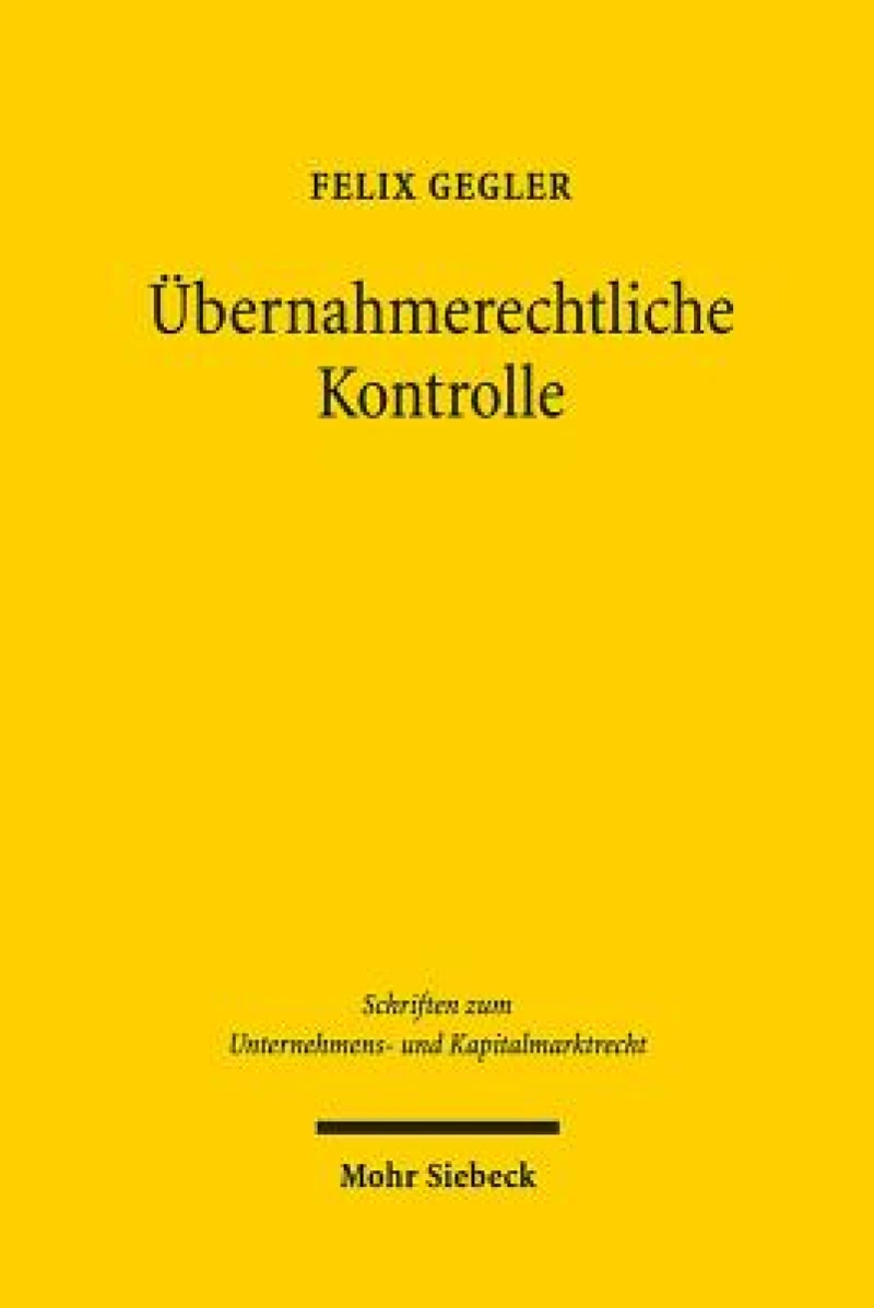 Ubernahmerechtliche Kontrolle